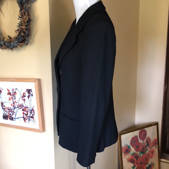 VTG 80’s LIZ CLAIBORNE size 6P DoubleBreast Classic Black DoubleBreasted USA - Picture 8 of 16
